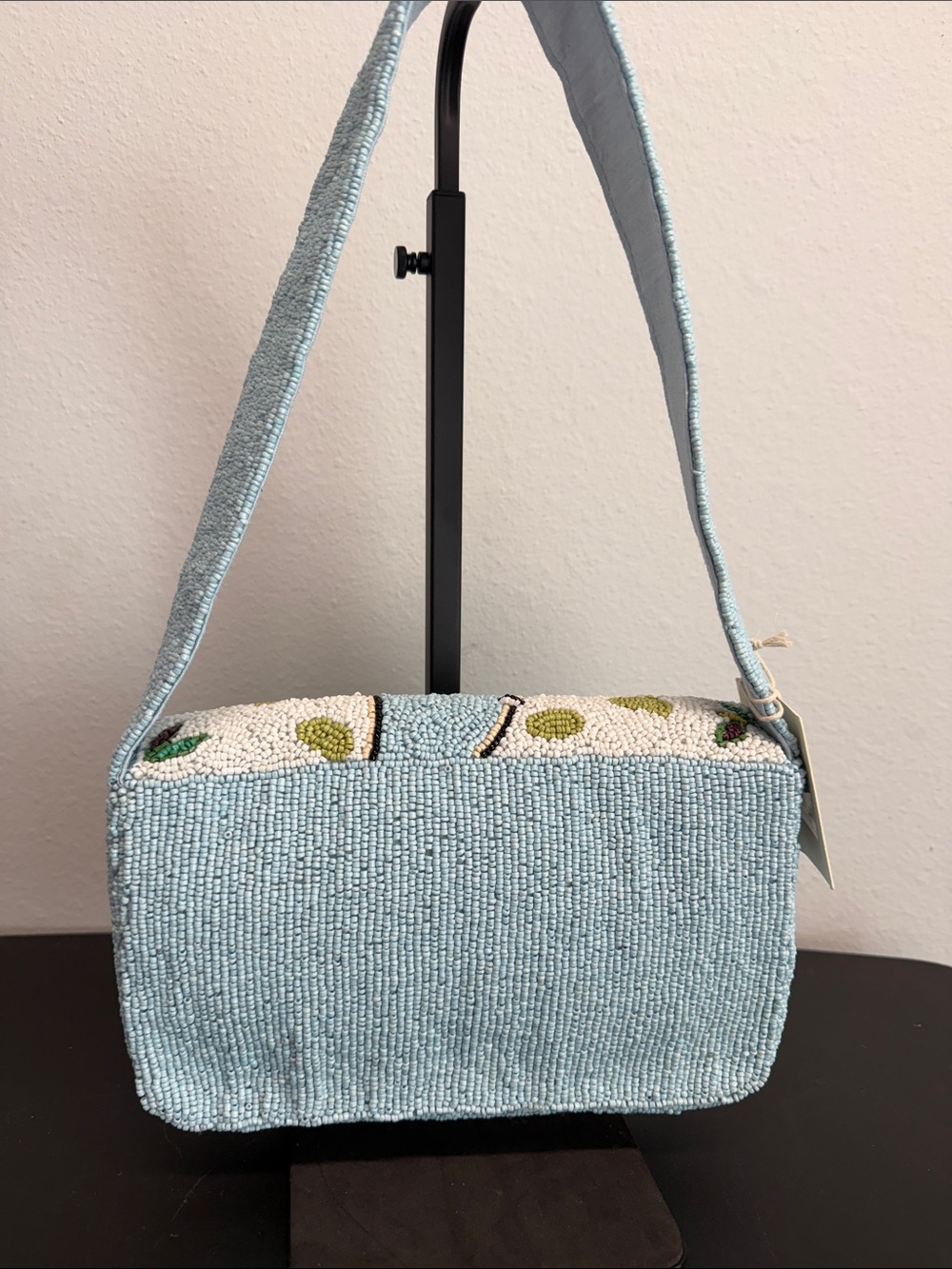 Sol & Mer | Summer In Paris Sky Blue Beaded Shoulder Bag - Picture 4 of 8